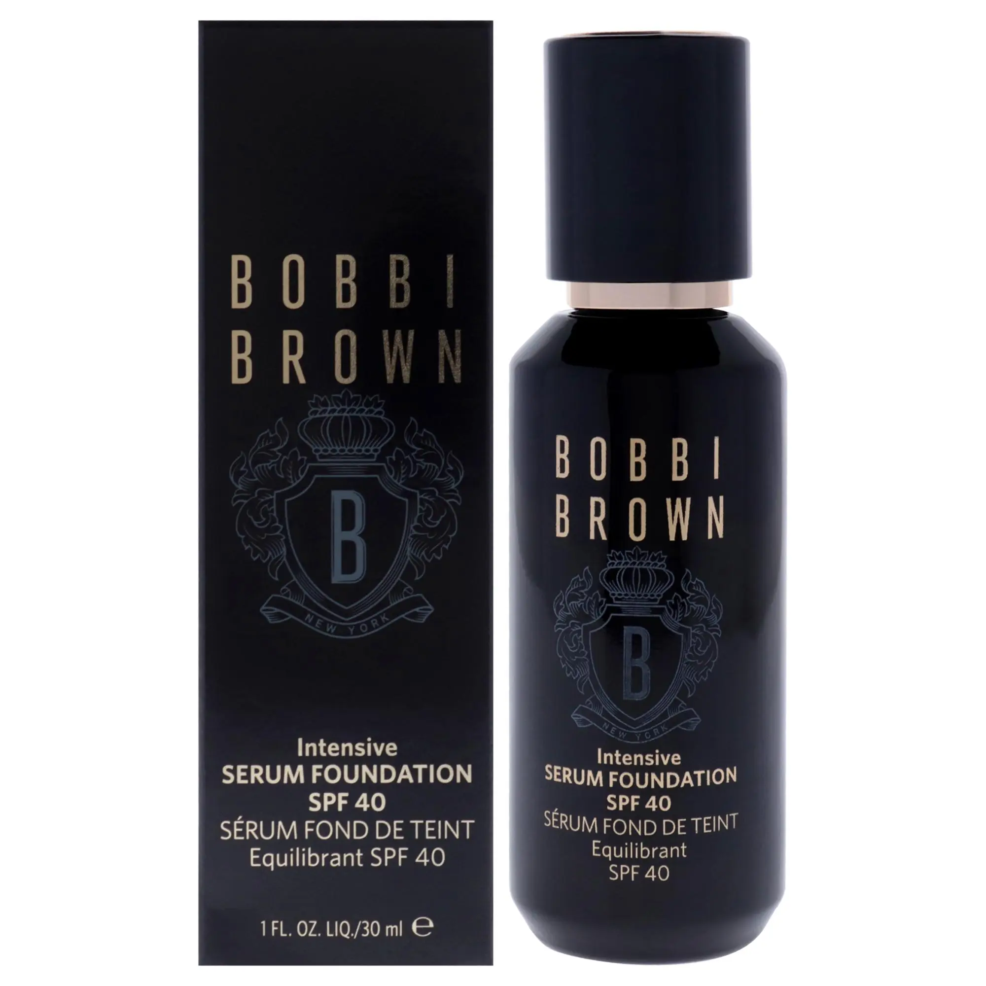 Bobbi Brown Intensive Serum Foundation for Women - High SPF 40, N-012 Porcelain, Daily Use, 1 oz (30 ml Bottle), 1 Unit Single Bottle