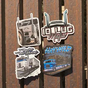 10 Lug Mafia Sticker Pack Cab Over Edition Featuring Hollywood Upto No Hood Haywild Designs for Truck Enthusiasts Vinyl Decal