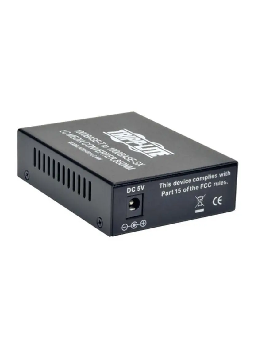 Tripp Lite TRL-N785-001LCMM Auto Detect Compact Form External PSU 550 m-850 nm 10-100-1000 LC Multimode Network Media Converter