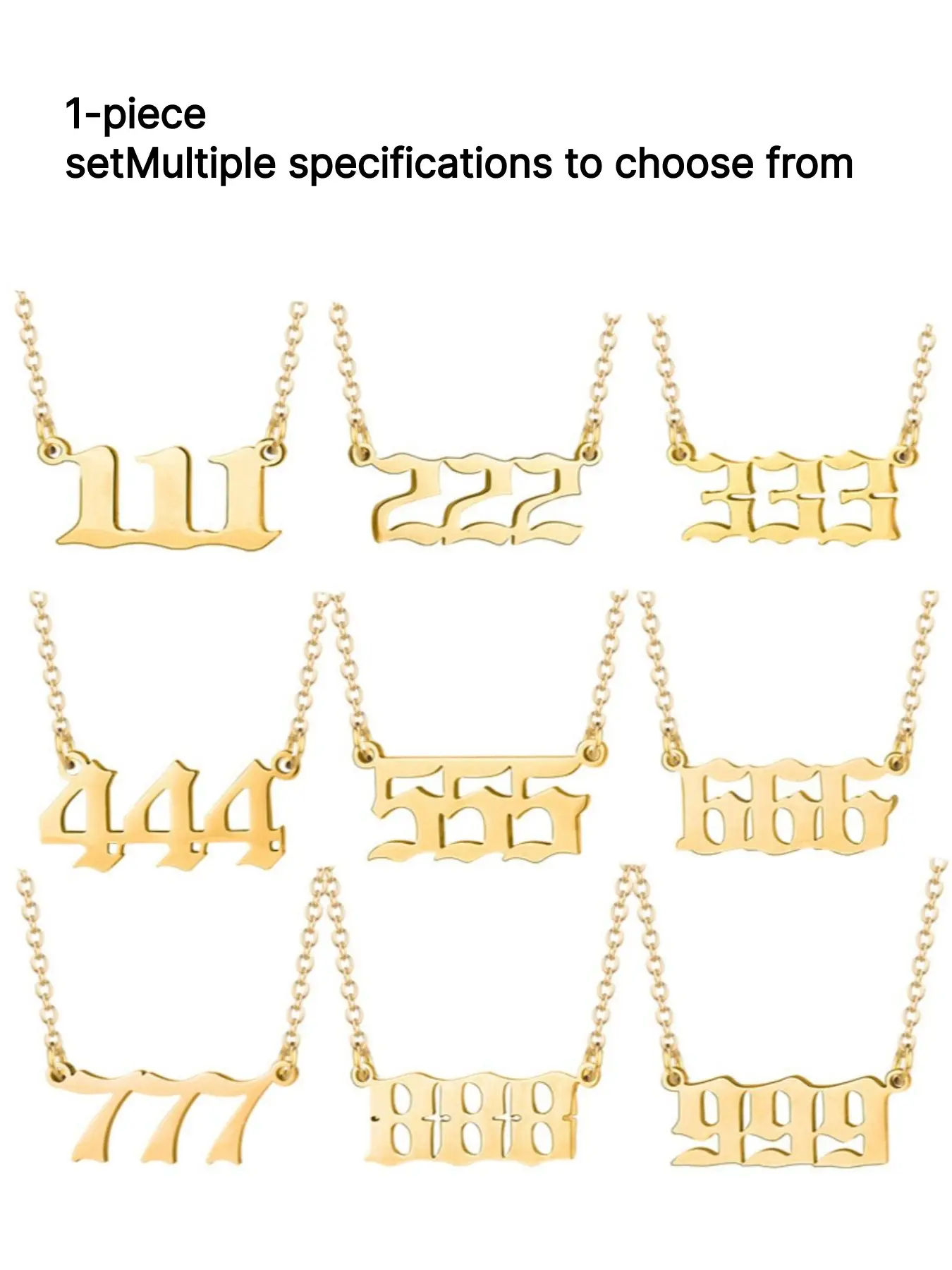 Number Pendant Necklace, Alloy Necklace, Fashion Jewelry for Party, Daily Clothing Decor, Trendy All-match & Exquisite Jewelry for Birthday Gift