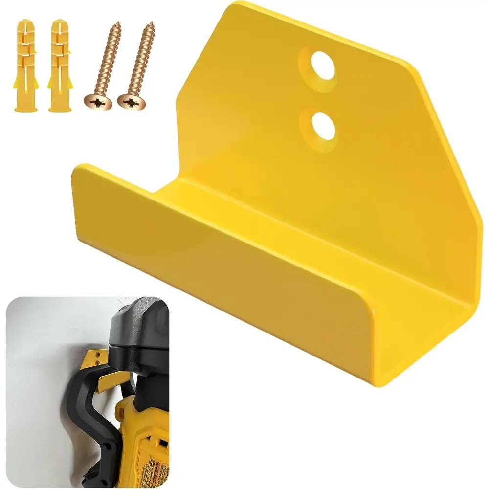 Wall Mount Metal Hanger Only fits Dewalt 20V Leaf Blower DCBL722 Models | Leaf Blower Attachments Tool Holder&Hook Mounting, Heavy Duty Garage Vacuum Wall Mounted Bracket, w/Screws&Wall Plugs Tubes