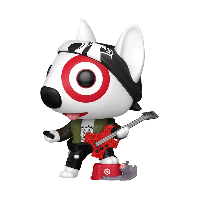 Funko Pop Ad Icons Bullseye dressed as Eddie Munson Stranger Things 262