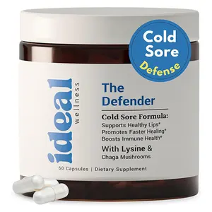 L-Lysine Cold Sore Treatment For Lips With Immune Support - L Lysine 1000mg Capsules, Chaga, Bee Propolis, Vitamin C, Zinc & Licorice Root Extract - Non-GMO, Vegetarian, 60 Capsules for Men and Women