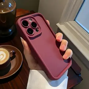 Soft Liquid Silicone iPhone Case for 16 15 14 13| Shockproof Camera Bumper Cover| Minimalist Aesthetic Gift gift for her men's cool gadgets iphone 17 pro max cases girls