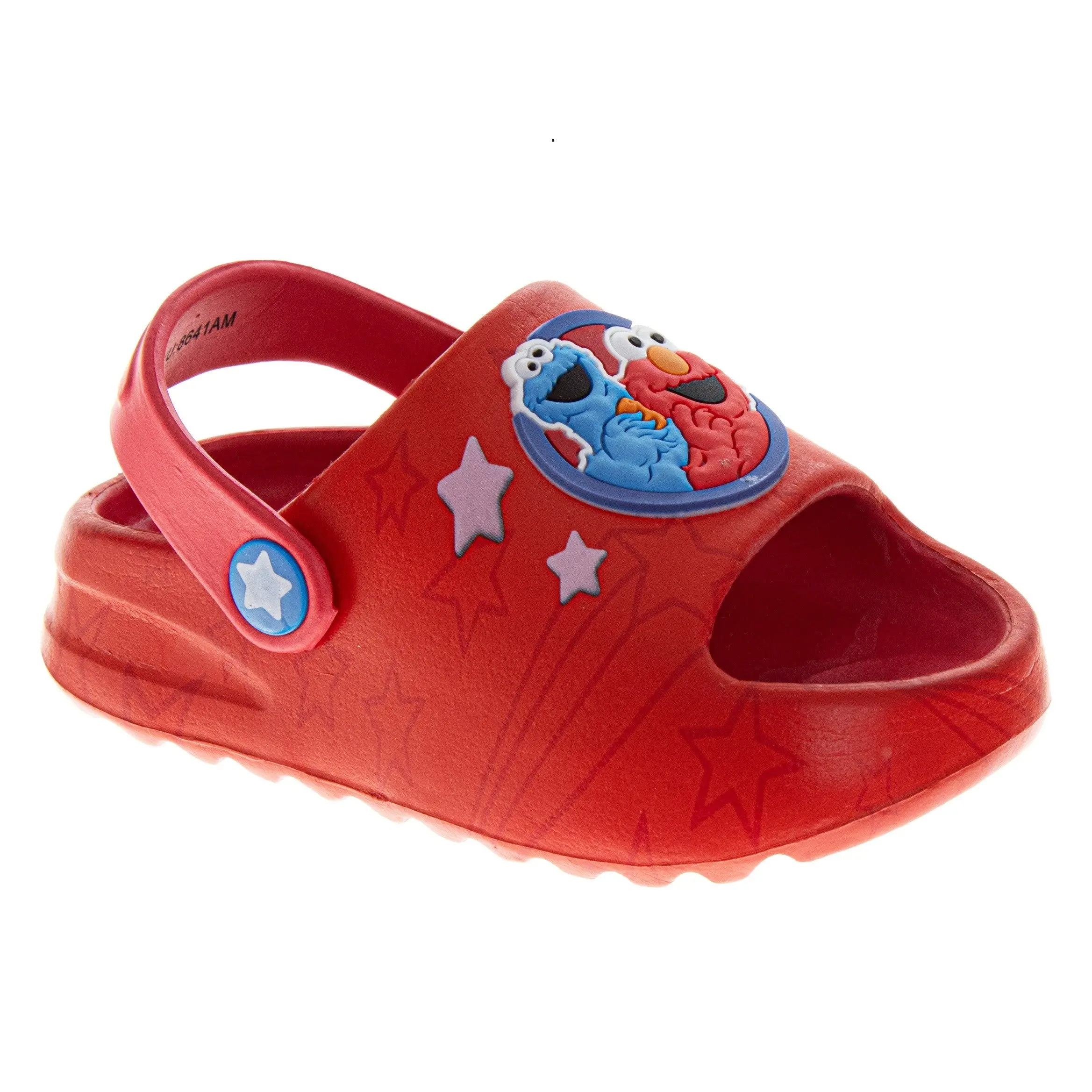 Josmo Sesame Street Elmo Clogs, Cheerful Sandals for Toddlers & Little Kids with Adjustable Strap, Lightweight Design, Kids Sandals