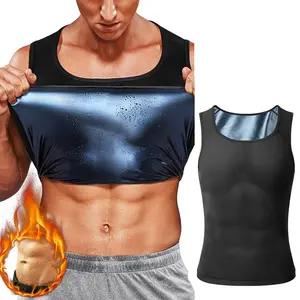 CATTIBOR Menswear Men's Sauna Vest Tank Top,Sweat Vest ,Fitness Sports Vest Neoprene Body Shaper,Workout Gym Excerise Running Sport Tank Top For Men and Women Sport Underwear