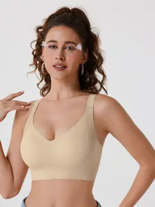 Livedeer Women's Wirefree Bras Full Coverage No Underwire Comfortable Wireless Padded Everyday Bras for Daily Use