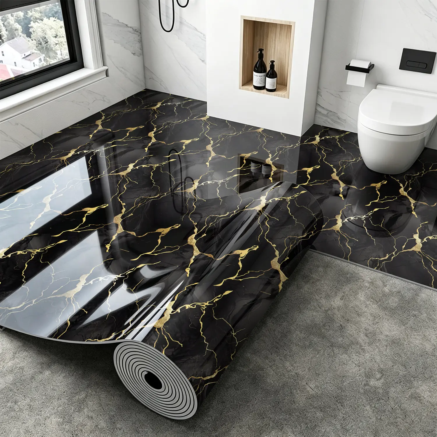 3D Metal Self-Adhesive Wall Sticker - Reflective Metallic Finish, Durable PVC Material, Easy Peel-and-Stick Application, Repositionable Decal Wall Decor for Living Room Home, Repositionable Wall Stickers, Decal Wall Stickers