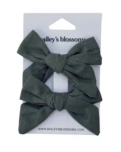 Linen Cotton Piggie Sets - Olive