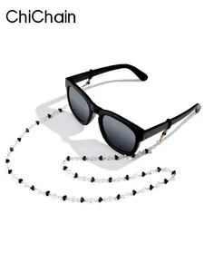 New Crystal Dual-Color Glasses Chain, Mask Strap Anti-Loss Neck Pendant, Multicolor Sunglasses Chain, Accessory for Eyewear