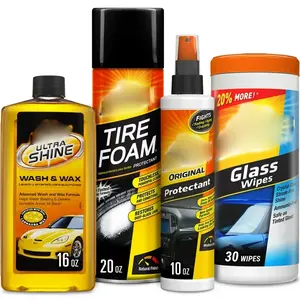 4 Pieces Complete Car Care Kit - The Ultimate Car Detailing Kit for a Showroom Shine - Includes Products for Cleaning and Detailing for the Interior and Exterior of your Car or Truck