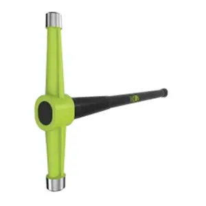 212 MAIN Drop Forged Bash Spike Maul, 10 lbs Hi-Vis Head, 36 in. Length, Steel Core, Tapered Anti-Vibe Neck, Rubber Grip, Safety Plate