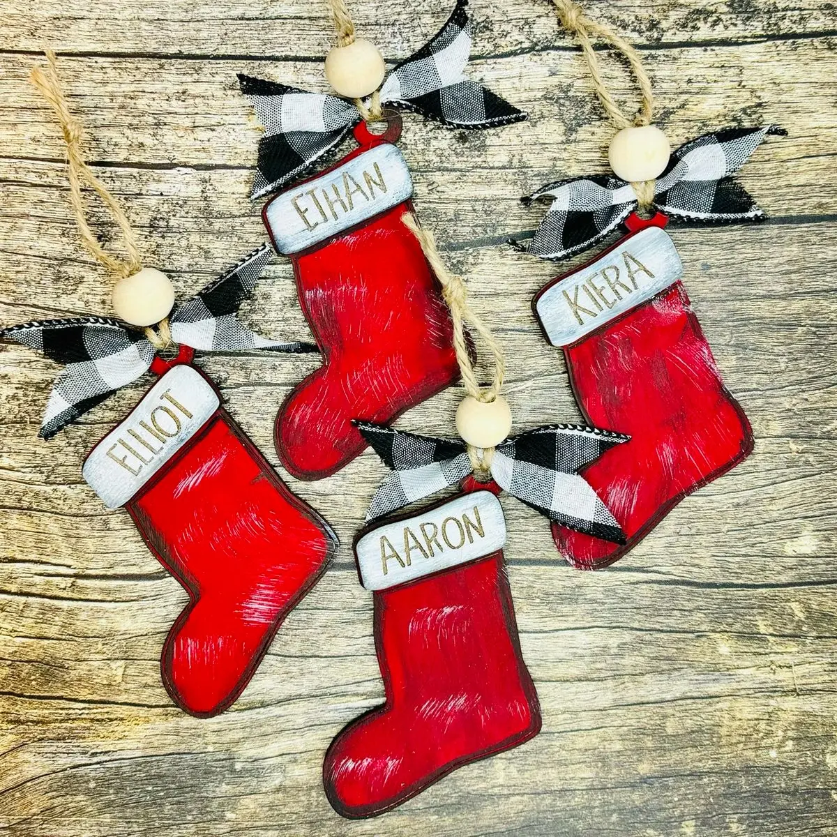 Handmade Stocking Ornament with name