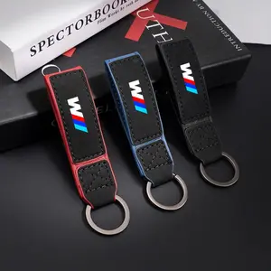 For BMW X1 X3 X4 X5 E46 E90 F20 E60 E39 F10 M1 M2 M3 M5 M6 E87 M Suede Key Chain Keyring Car Logo M Keychain Buckle Accessories