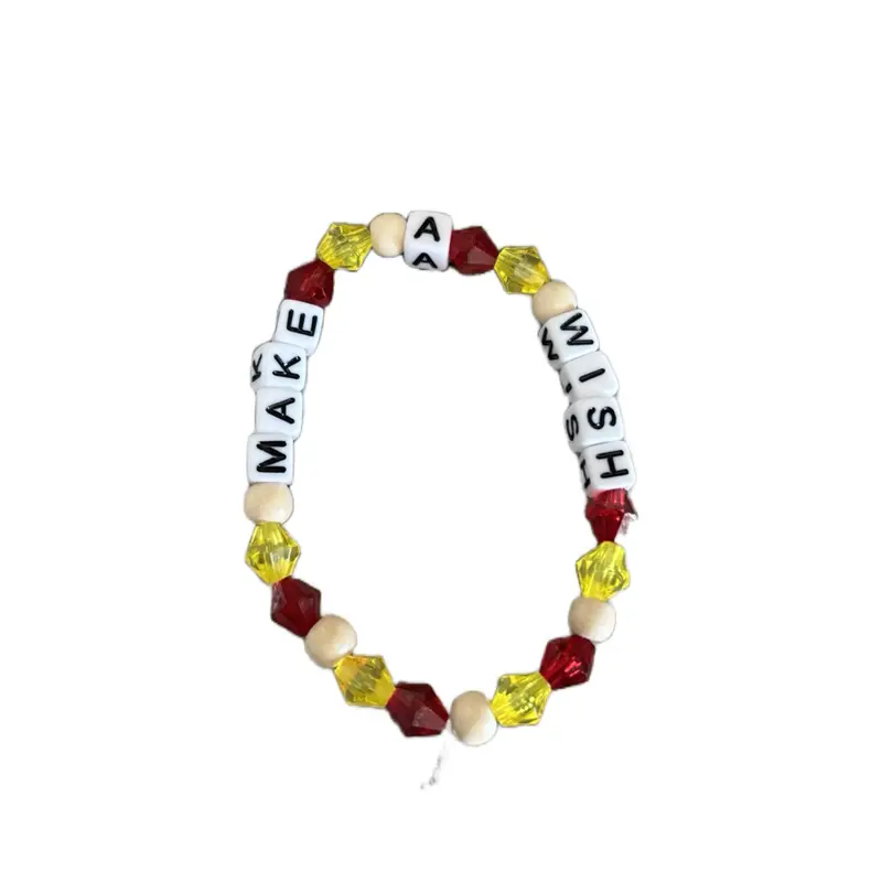 Make-a-Wish Honey Bear Inspired Bracelet with Beads and Charms