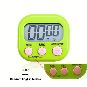 1 piece, multi-function electronic timer, magnetic digital timer, large LCD display, bell/mute switch countdown timer, widely used in breaks, cooking, gyms, conferences, classrooms, timer gifts, apartment essentials, kitchen accessories, Kitchen Egg Timer