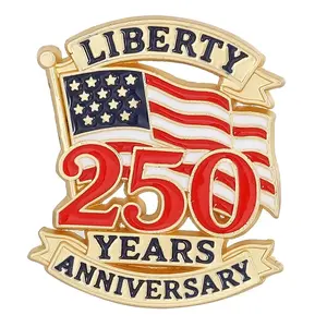 2026 Us 250th Anniversary Pin For Men Women Us 250 Years Birthday Enamel Brooch Patriot Independence Day Gift Jewelry