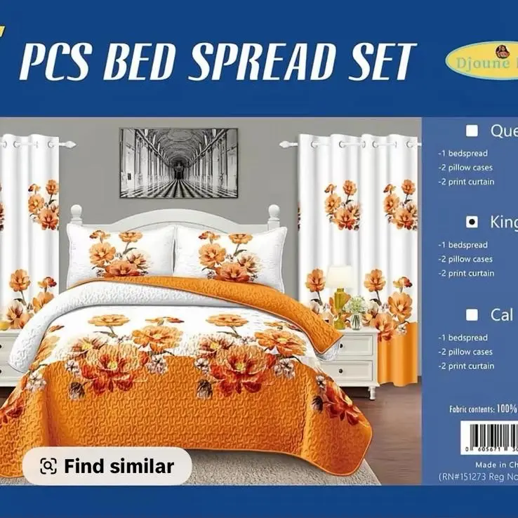5 PCS BED SPREAD SET