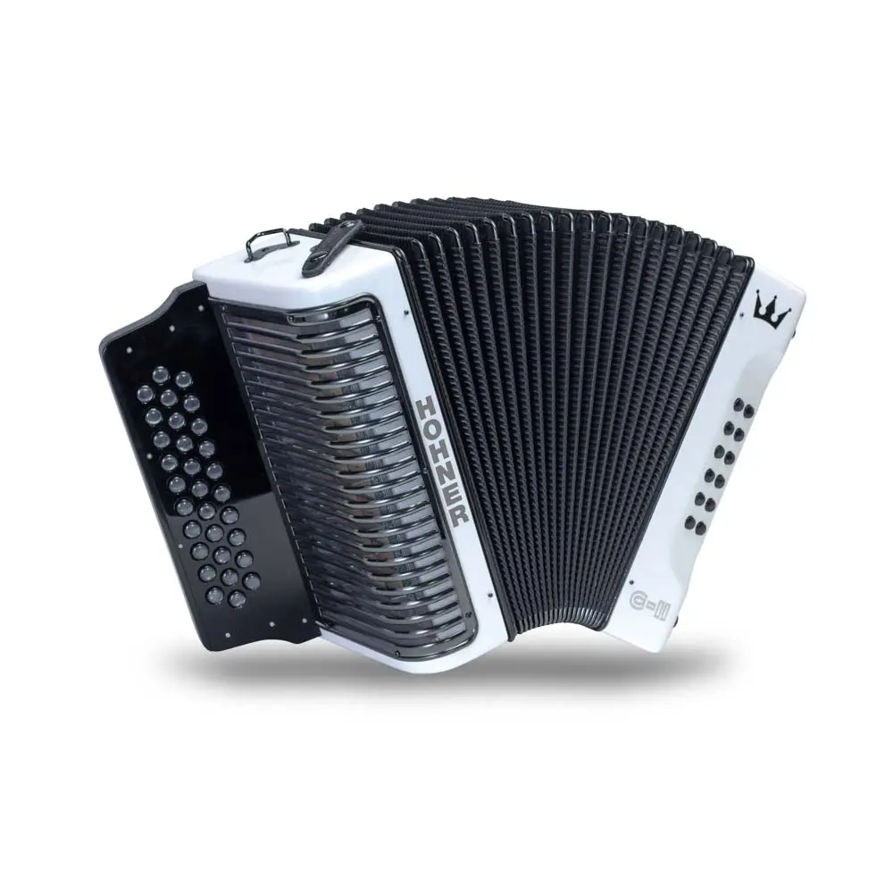 Hohner Corona C-II Acordeón SOL Arco Iris Blanco