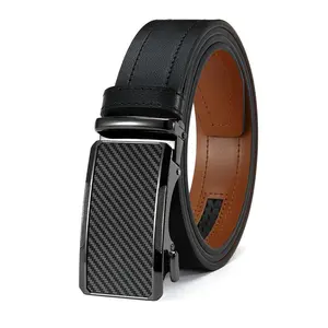 【Adjustable】Mens Belt Leather Ratchet Easy Release Belt For Men Designer Belt Dress and Casual with Adjustable Buckle for Men's Wear Gift Outdoorfun Textured for Birthday Gift accessories men business belt no hole