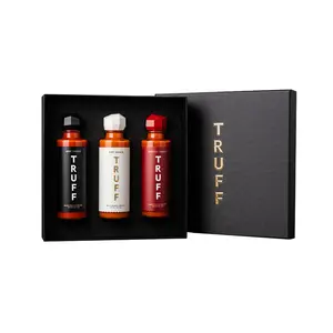 TRUFF Variety Pack, Gourmet Hot Sauce Set of Original, Hotter and White Truffle, Unique Truffle Flavor Dips, 3-Bottle Bundle, 6 oz bottles