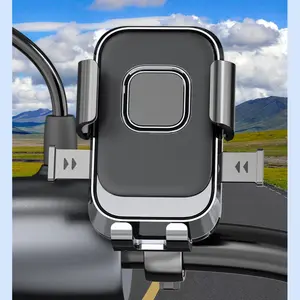 Universal Anti-Vibration Bicycle Phone Mount, Secure GPS Navigation Holder for Cycling, Scooter, Motorcycle & Delivery