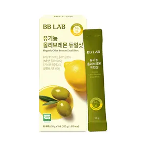 [BB LAB] Organic Olive & Lemon Dual Shot, 65:35 Ratio, Cold-Pressed Extra Virgin Olive Oil & NFC Lemon Blended Vitamin Supplement (20gx10 sticks)