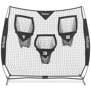 GoSports 6 x 6 ft Football Throwing Net - Black