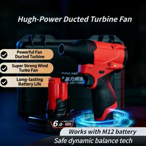 Brushless Jet Blower for Milwaukee 12V Battery 160000RPM Control Violent Turbo Fan Electric Air Duster (No Battery) M12