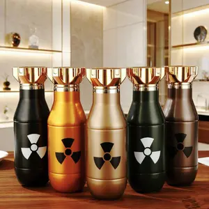 17oz Portable Stainless Tumbler with Lid - Bullet-Style Icoffee Vacuum Flask for Men, Insulated Cool Cup for Camping, Everyday Carry