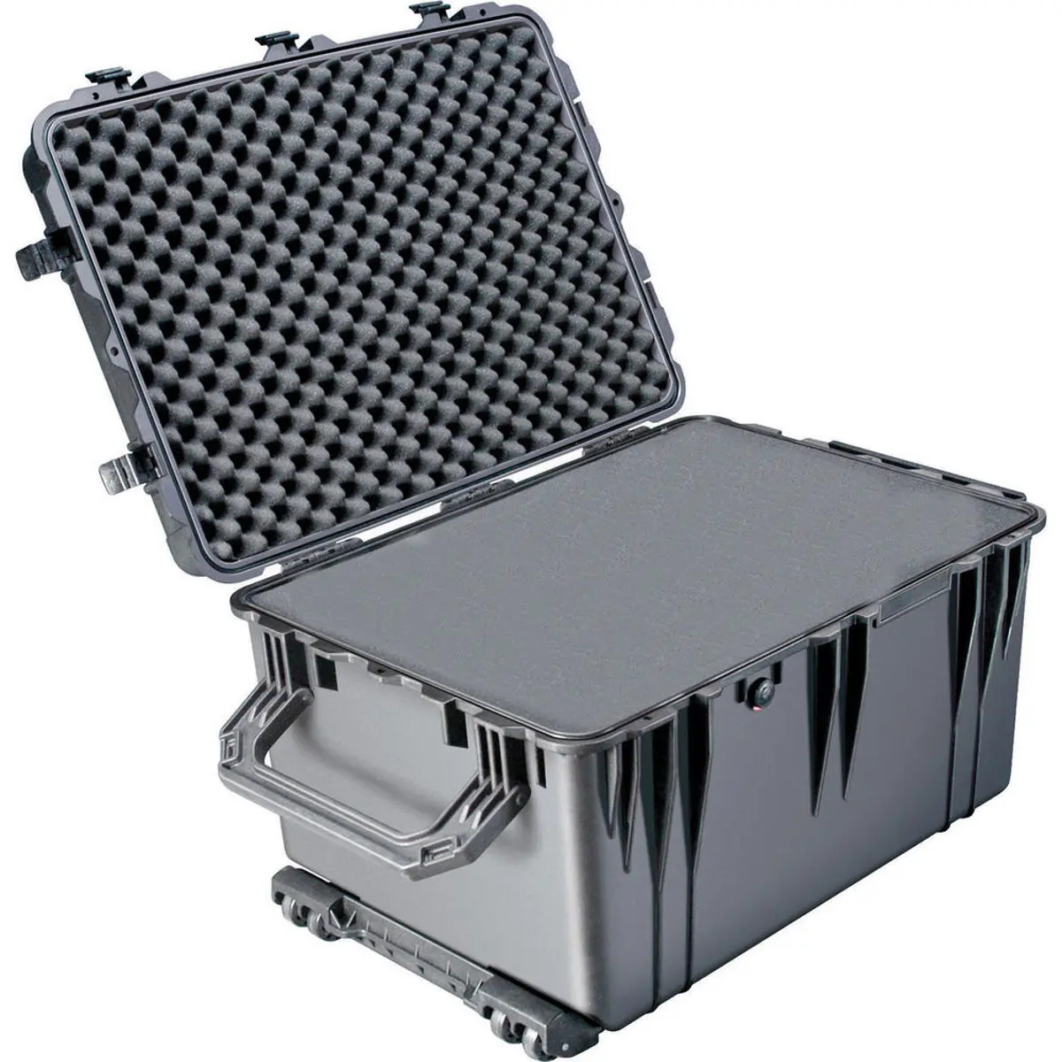 Pelican 1660 Protective Watertight Wheeled Hard Case with Foam, Black, for Cameras and Electronics Accessories