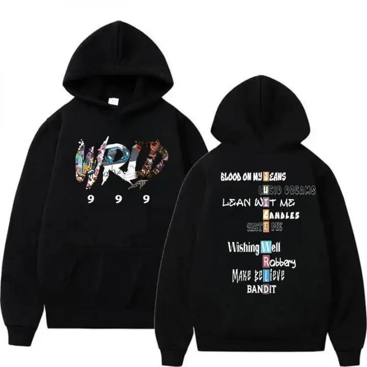 Men's Gothic Graphic Print Long Sleeve Hoodie - Stretch Cotton Blend, Loose Fit Streetwear Pullover Tops for Halloween, Thanksgiving, Easter Parties