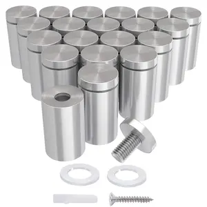 20-Pack Standoff Screws (1/2 in. Dia x 1 in. L), Stainless Steel Standoff Mounting Hardware for  Signs,