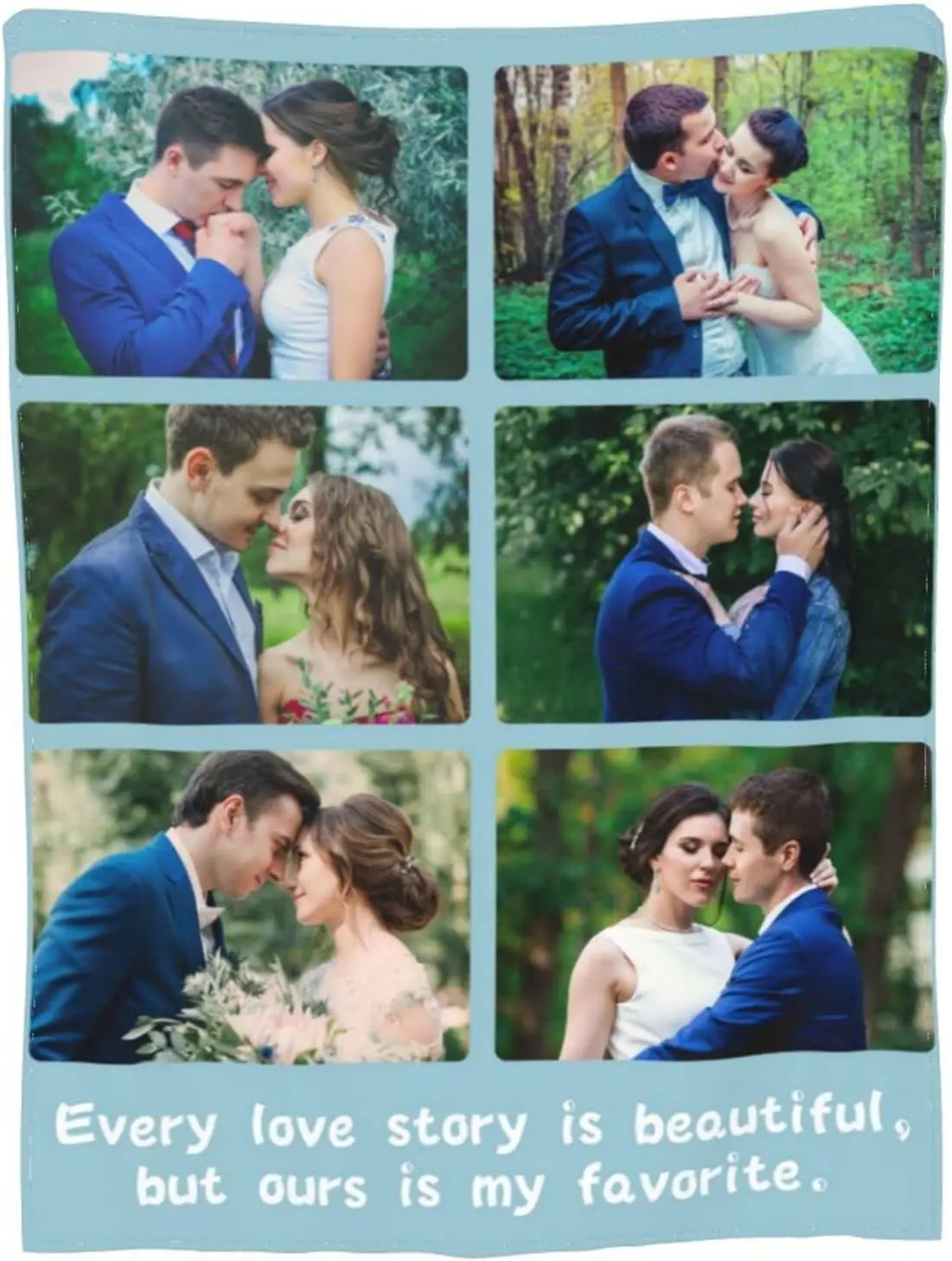 Custom Blanket Personalized Anniversary Blanket Gifts for Him, Her, Custom Blankets with Photos Text Collage, Personalized Photo Blankets, Birthday Gifts for Couple Lover, Men, Women