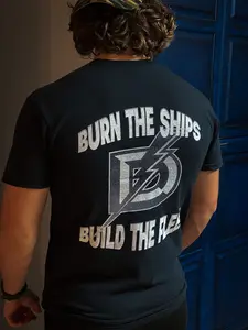 DivineSupps | "Burn The Ships, Build The Fleet" Tee | 100% Garment-Dyed Cotton