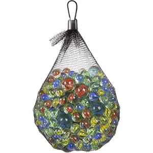 【50 PCS】Retro Glass Marbles Set - Classic Assorted Colorful Toys for Kids Games, Party Favors, Fish Tank Decor, Vintage Style Play & DIY Craft Projects