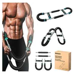 Twister Arm Exerciser, All-in-One Power Twister Arm Bar – Adjustable Hydraulic Chest Expander & Strength Trainer (22-440lbs)