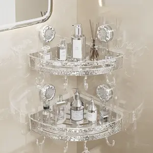 Modern Storage Holder Bathroom Rack Organizer, Wall Mounted Bathroom Storage Rack, Bathroom Accessories Organizer, Punch Free Bathroom Organizer, Home Organizer Supplies,   2025 Dealsforyoudays