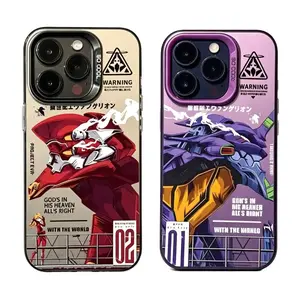 Anime Evangelions Matte Fashion Cover  for iPhone 17/16E 17, 16, 15, 14, 13, 12, 11 Pro Air Plus ProMax and Samsung S26-S22 Plus shock-absorbing phone cases, fashionable gift.