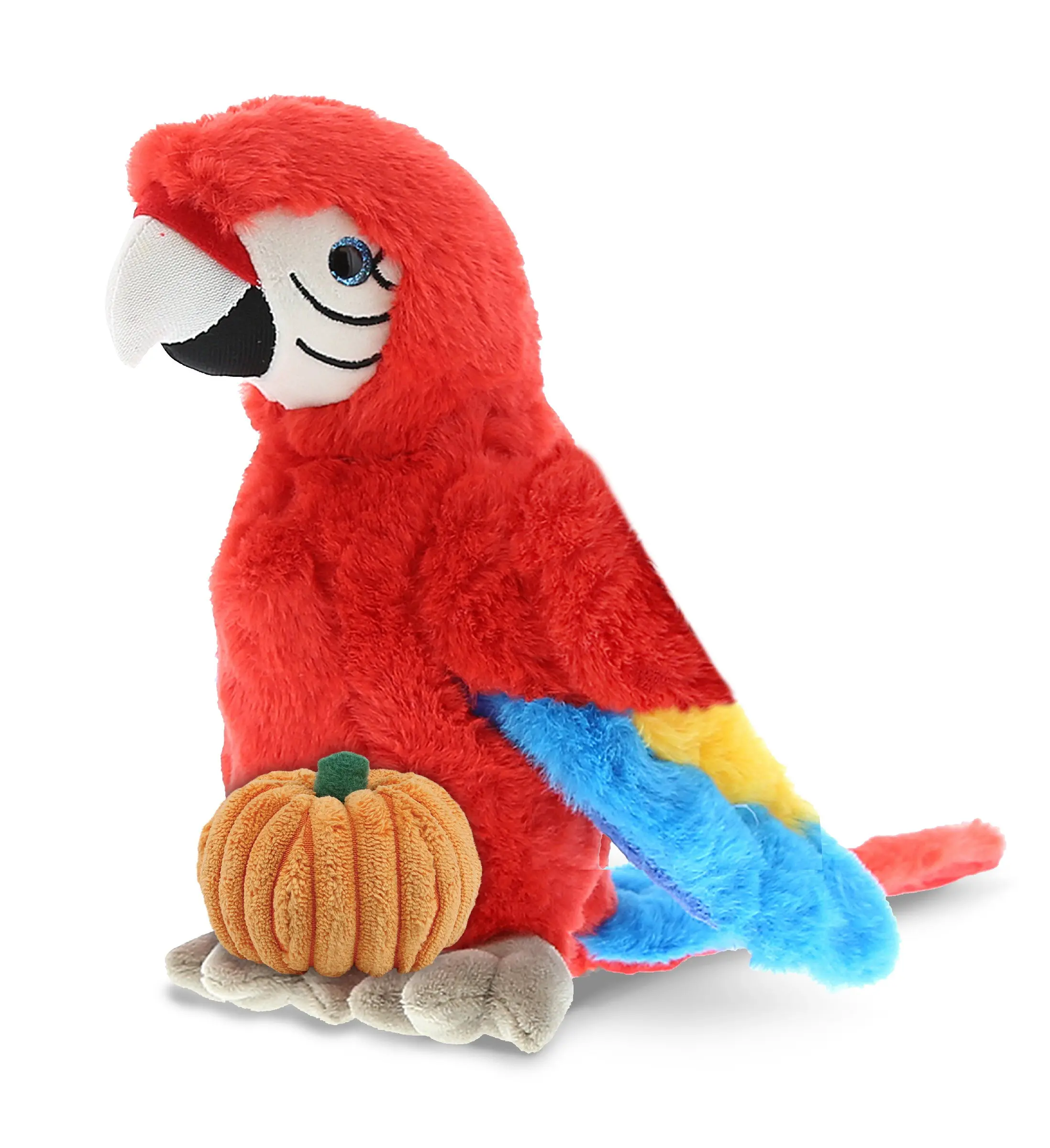 PLUSH PUMPKIN - SUPER SOFT PLUSH - RED PARROT