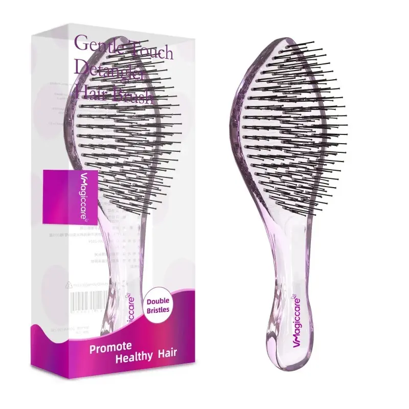 Transparent Detangling Hair Brush, Layered Magic Comb For Straight Hair Styling, Wet And Dry Use Anti Static Smooth Hair Comb Minimalist Fashion Hair Tool For Women