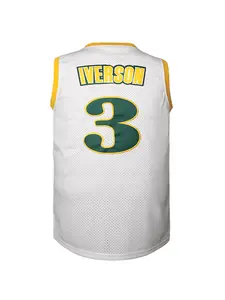 Men's Letter & Number Embroidery Basketball Jersey, Loose Casual Sleeveless V Neck Basketball Vest, Basketball Clothing for Sports Training Competition, Training Clothes