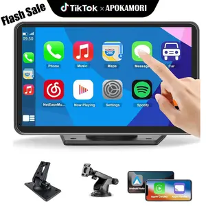 【APOKAMORI】2025 Newest Portable Carplay Screen for Car, 7 Inch IPS Touchscreen Car Stereo Support Wireless Carplay, Holiday Gifts & Birthday Gifts Carplay Screen DealsforYouDays
