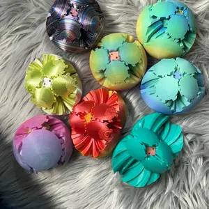 3D Printed Gear Ball Statue Eye-Catching Decorative Ornaments