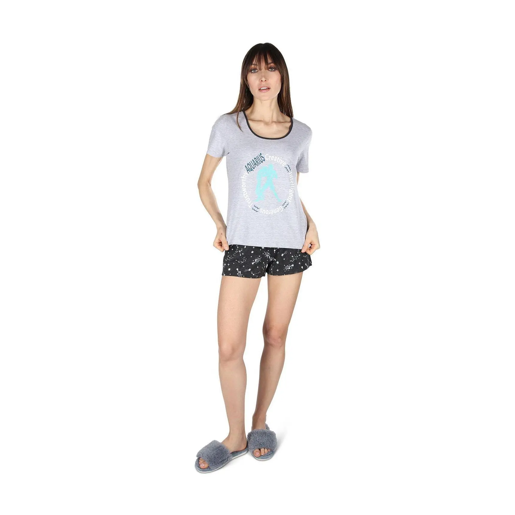 Memoi Zodiac T-Shirt & Short Pajama Set