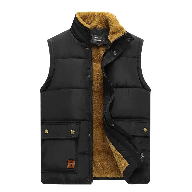BIGWIG Men's Winter Vest Jacket, Fleece-lined Down Vest, Warm and Casual Quilted Vest, Bubble Lambswool Vest Jacket, Fleece-lined and Thick Down Cotton Vest BIGWIG Men's Winter Vest Jacket, Fleece-lined Down Vest, Warm and Casual Quilted Vest, Bubble Lambswool Vest Jacket, Fleece-lined and Thick Down Cotton Vest