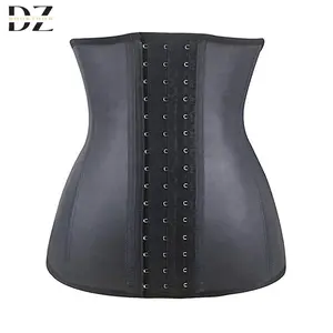 New styleWomen 9-Steel-Bone 100% Latex Rubber Girdle Waist Trainer Corsets Hourglass Body Shaper Long Torso Waist Cincher Weight Loss