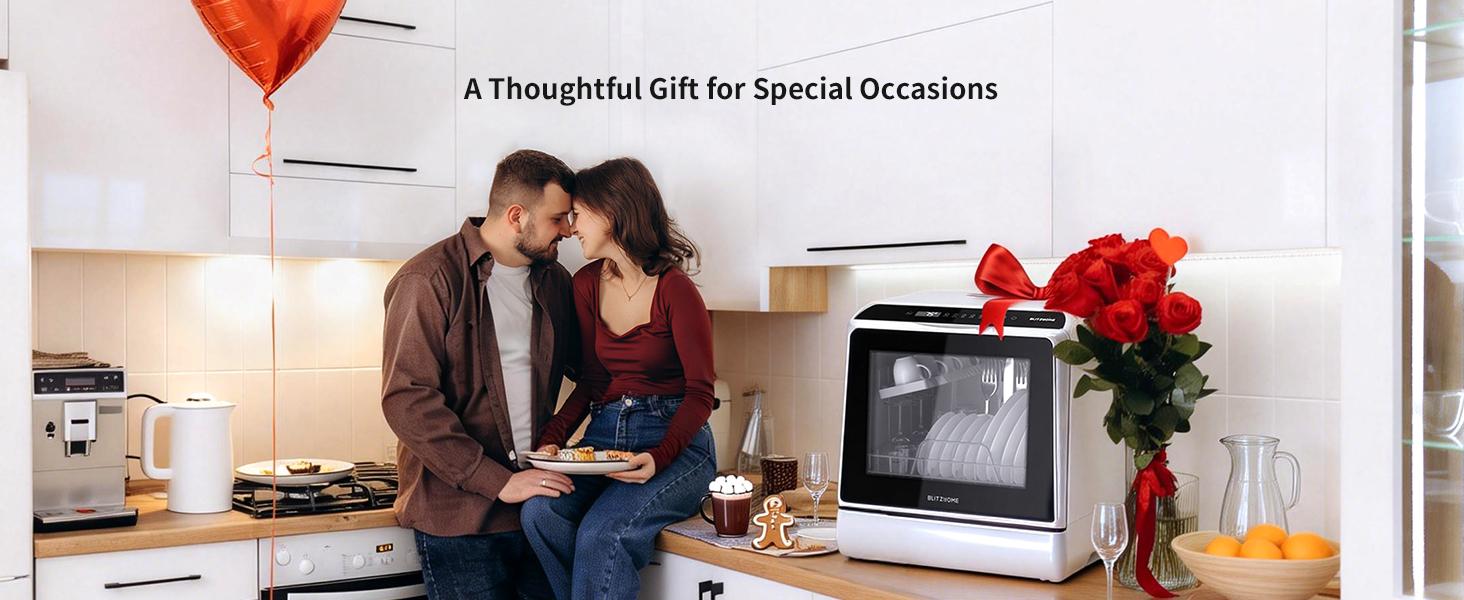 Countertop Dishwasher, BLITZHOME WiFi Smart App Control 6 Programs Portable Mini Dishwasher with 5L Built-in Water Tank, 360° Dual Spray, High-Temp & Dry, Delay Start Function, Compact Tabletop Dishwashers for Kitchen, Apartment, Camping, RV Countertop Dishwasher, BLITZHOME WiFi Smart App Control 6 Programs Portable Mini Dishwasher with 5L Built-in Water Tank, 360° Dual Spray, High-Temp & Dry, Delay Start Function, Compact Tabletop Dishwashers for Kitchen, Apartment, Camping, RV