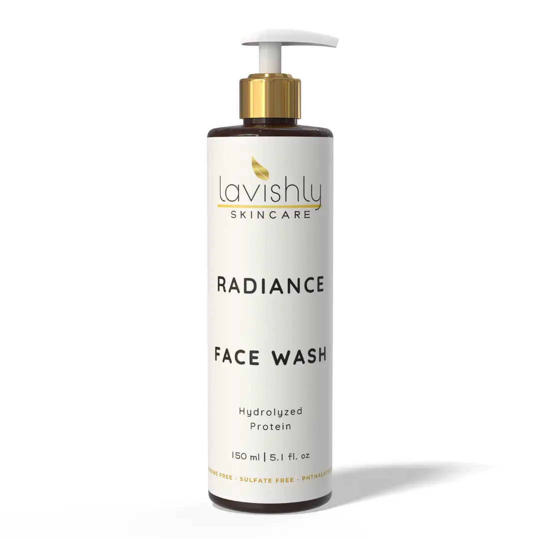 Lavishly Skincare Radiance Face Wash - Gentle Sulfate-Free Formula with Aloe Vera & Cucumber for Radiant Skin - 150ml