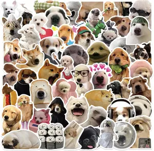 Dog Meme Stickers, Funny Dog Stickers for Kids Journaling Adults Kawaii,Cute Waterproof Vinyl Sticker for Water Bottles Laptops 50Pcs